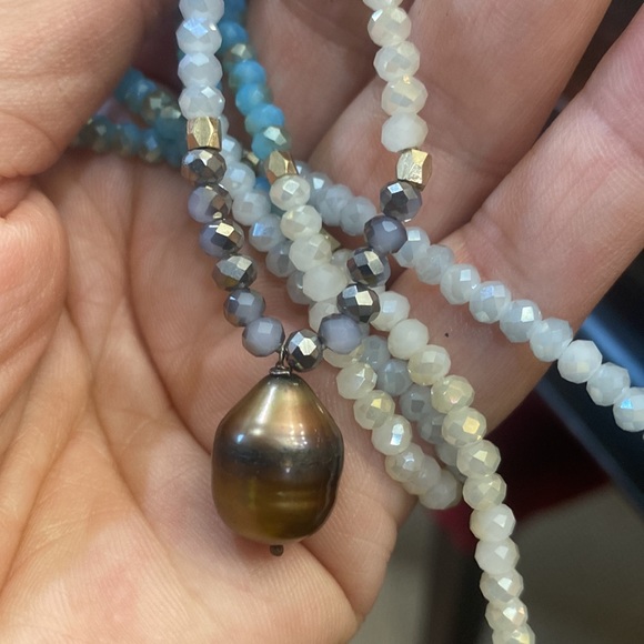 Soft Surroundings necklace enhanced with a genuineTahitian pearl - Picture 7 of 7